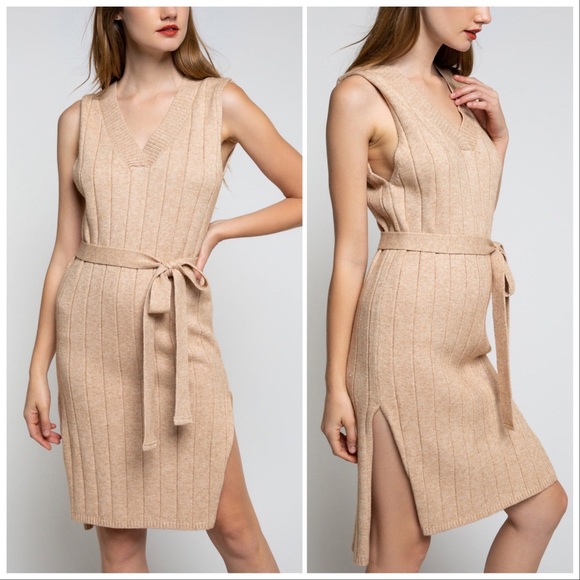 POL Champagne High Slit Dress - Picture 8 of 9